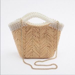 Zara Pearl Basket Bag